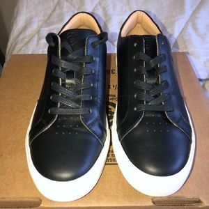 GREATS Royale Leather Sneaker in Nero Size 9W